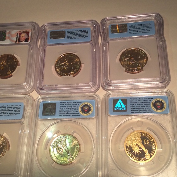 Valuable 20 ANACS & ICG Graded MS67 & Proof 70 Deep Cam Presidential Dollars Set - Picture 16 of 16